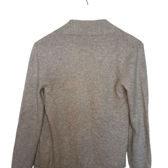 Lauren Ralph Lauren Women's Gray Cashmere Cardigan Sweater Size XS Gold Buttons - Picture 4 of 5